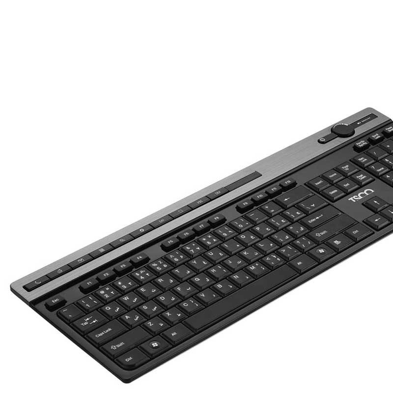 کیبرد و موس بیسیم تسکو TSCO TKM 7106W-سفید