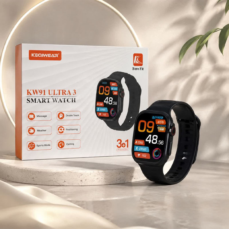 ساعت هوشمند SMART WATCH KEQIWEAR KW91 ULTRA3 - بدون گارانتی