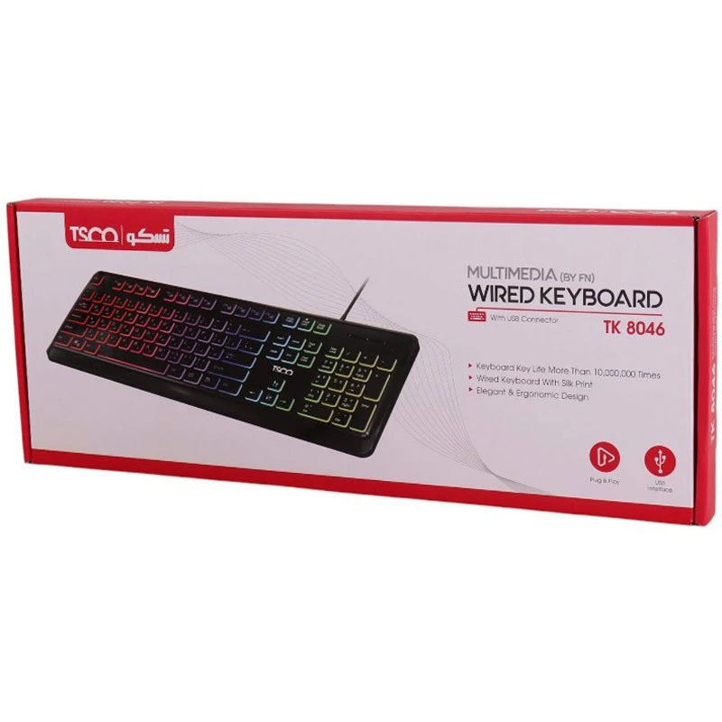 کیبرد سیم دار تسکو TSCO TK 8046