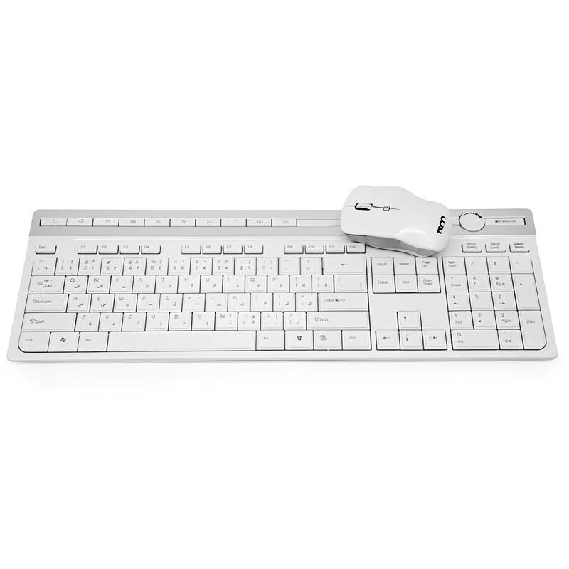 کیبرد و موس بیسیم تسکو TSCO TKM 7106W-سفید