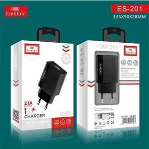 شارژر دیواری EARLDOM ES-201 + کابل میکرو (سفید )