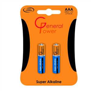 باتری نیم قلم GENERAL POWER ALKALINE