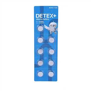 باتری سکه ای آلکالین دیتکس DETEX ALKALINE AG10