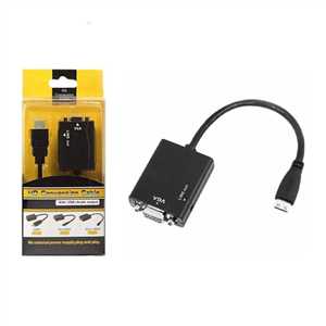 تبدیل VGA به MINI HDMI پک زرد ( VGA TO MINI HDMI)