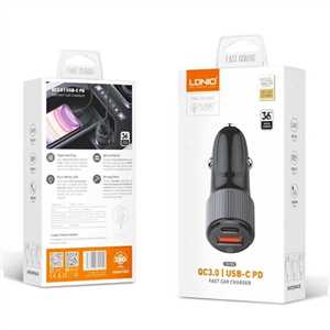 شارژر فندکی الدینیو LDNIO C510Q 38W + کابل TYPEC