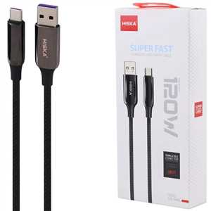 کابل شارژ TYPE C هیسکا HISKA LX-16AC 1.8M 120W
