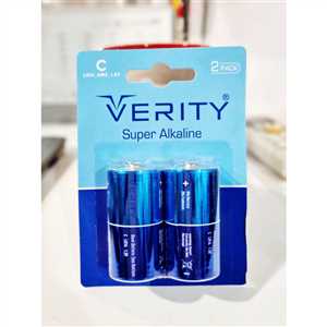 باتری متوسط آلکالین VERITY SUPER ALKALINE-باتری C