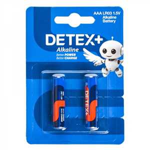 باتری نیم قلم DETEX ALKALINE