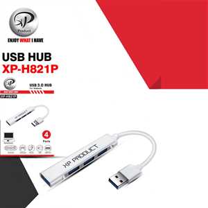 هاب 4 پورت XP-H821P USB 3.0