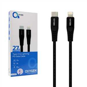 کابل شارژ OXYGEN LX-5 Type-C to Lightning 1M 27W