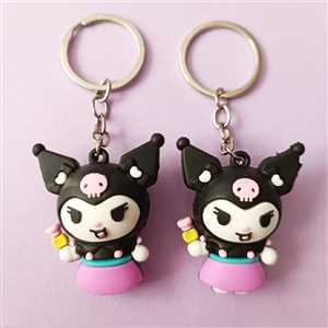 آویز و جاکلیدی کرومی گل سیلیکونی