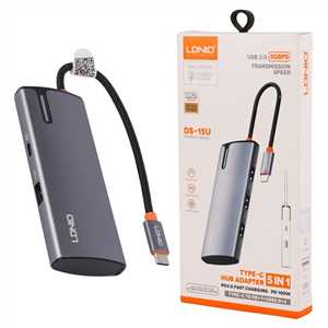 هاب 5 پورت Type-C الدینیو LDNIO S-15U