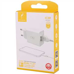 شارژر دلفین SKY DOLPHIN SC30T 10.5W+ کابل TYPEC  