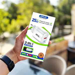 شارژر دیواری جیفیوز GFUZ CH-118 25W + کابل TYPE C 