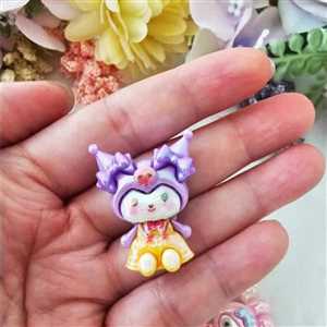 آویز موبایل و فلش کروم بنفش