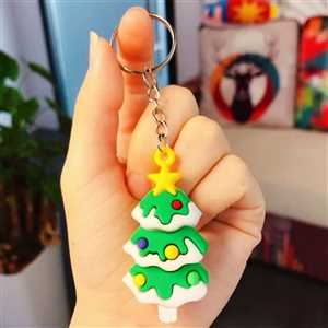 آویز و جاکلیدی درخت کریسمس ستاره سیلیکونی