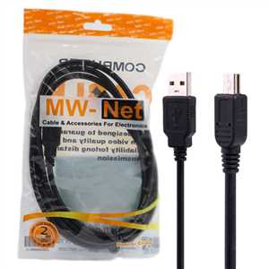 کابل MINI USB ام وی نت MW-NET 1.5CM  / کابل ذوزنقه