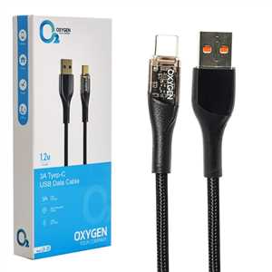 کابل شارژ TYPE C اکسیژن OXYGEN LX-20 1.2M 3A