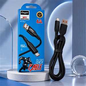 کابل شارژ TYPE C مدل OUGER M11 1M 6A