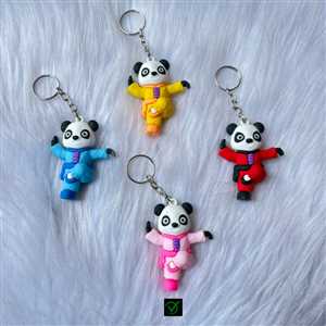 آویز و جاکلیدی پاندای کاراته کار سیلیکونی