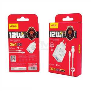 شارژر دیواری فست جیفیوز GFUZ GA-01C 12W + کابل TYPE C