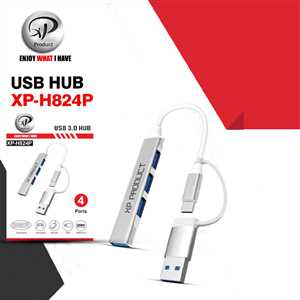 هاب 4 پورت XP-H824P USB 3.0