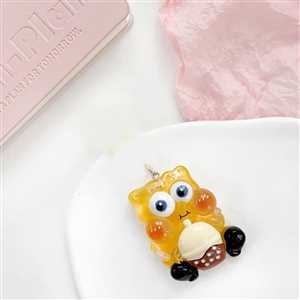 آویز موبایل و فلش باب اسفنجی COFFEE