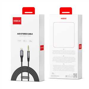 کابل تبدیل IPHON به جک 3.5 میلی متری هیسکا (IPHON TO 3.5 AUX HISKA W46)