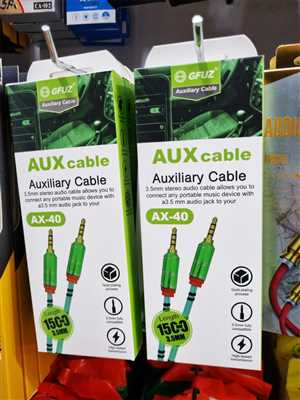 کابل صدا 1 به 1 AUX GFUZ AX-40 1.5M - سبز