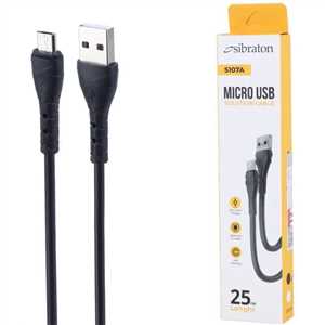 کابل شارژ میکرو سیبراتون SIBRATON S107A 25CM پاوربانک