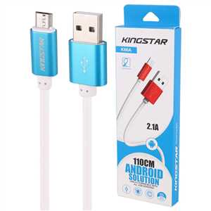 کابل شارژ میکرو کینگ استار KINGSTAR K66A 110Cm 2.1A