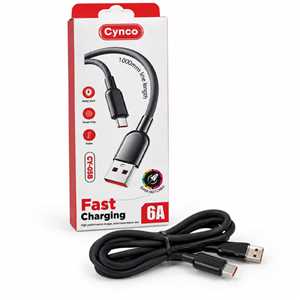 کابل شارژ TYPE C مدل CYNCO CY-05B 1M 6A