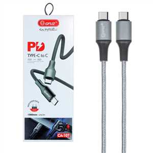 کابل شارژ GFUZ CA-107 Type-C to Type-C 1M 5A