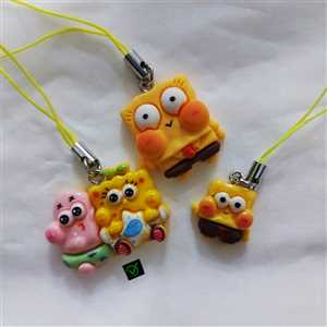 آویز موبایل و فلش باب اسفنجی + پاتریک