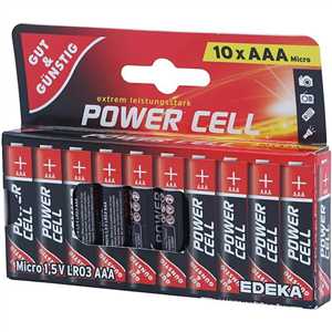 باتری نیم قلم 10 عددی POWER CELL Alkaline LR6 1.5V 