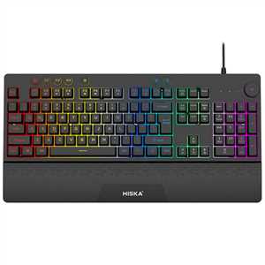 کیبرد سیم دار گیمبنگ هیسکا HISKA HX-KEG405
