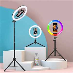 رینگ لایت "Ring Light LJJ33-RGB 13 + پایه