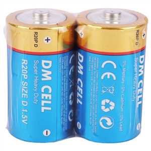 باتری سایز بزرگ DM CELL SUPER HEAVY DUTY 1.5V - باتری D