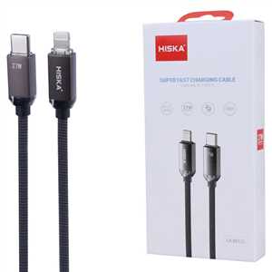 کابل شارژ HISKA LX-801CL Type-C to Lightning 1M 27W