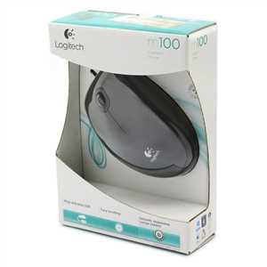 موس سیم دار لاجیتک logiteck m100
