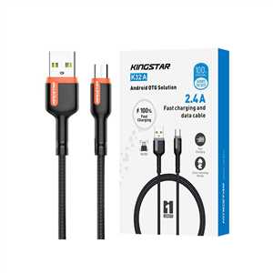 کابل شارژ میکرو کینگ استار KINGSTAR K32A 1M 2.4A