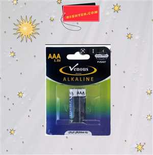 باتری نیم قلم VENOUS ALKALINE AAA1.5V