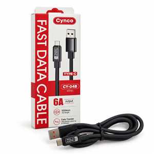کابل شارژ TYPE C مدل CYNCO CY-04B 1M 6A