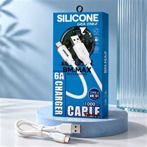 کابل شارژ TYPE C مدل SILICONE BM-101 1M 6A