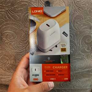 شارژر دیواری الدینیو LDNIO A1209C 20W + کابل آیفون