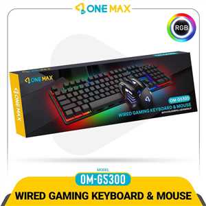کیبرد و موس گیمینگ سیم دار وان مکس ONE MAX OM-G5300