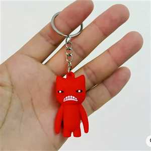 آویز و جاکلیدی سگ قرمز سیلیکونی