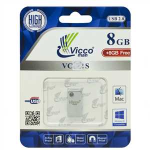 فلش ویکو 8+8free گیگابایت VICCO VC280S USB 2.0 8G