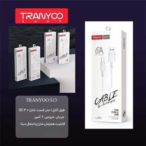 کابل شارژ میکرو ترانیو TRANYOO T-S13V 6A