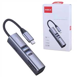 هاب 7 پورت Type-C هیسکا HISKA HR-53